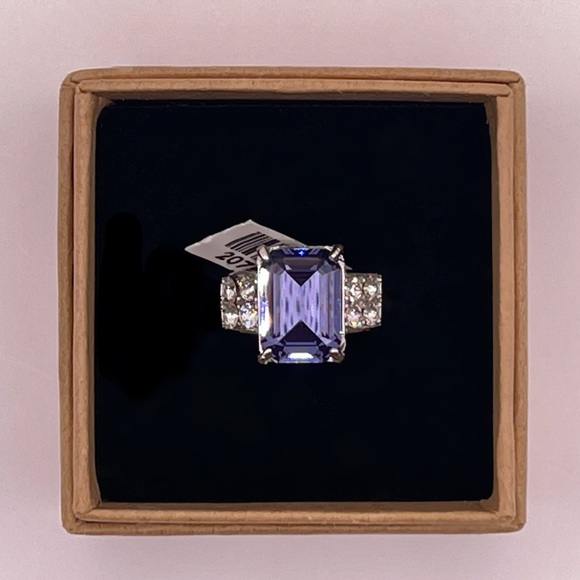 Jewelry - Stunning Simulated Tanzanite in Stainless Steel Setting
